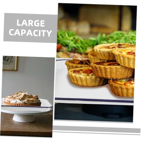 Plaque de cuisson rectangulaire émail pour four grand format repas - 6
