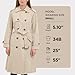 London Fog Women's Plus-Size Midi-Length Plus Size Trench Coat Outerwear, Stone, 2X