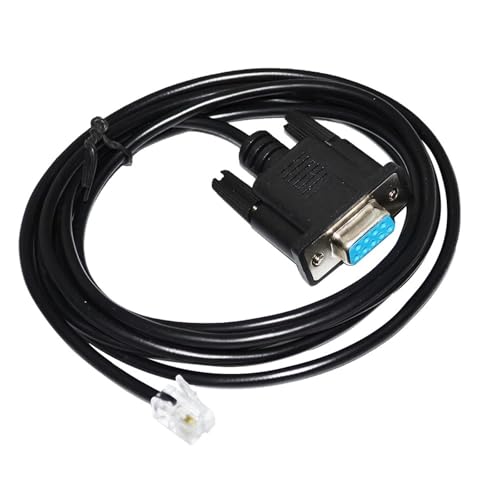 GKJHTED RS232 D-SUB 9 PIN DB9 FEALE to RJ9 RJ11 4P4C SERIAL CABLE for PC to HAND CONTROLLER of AVX Mount KABLE(3 metres)