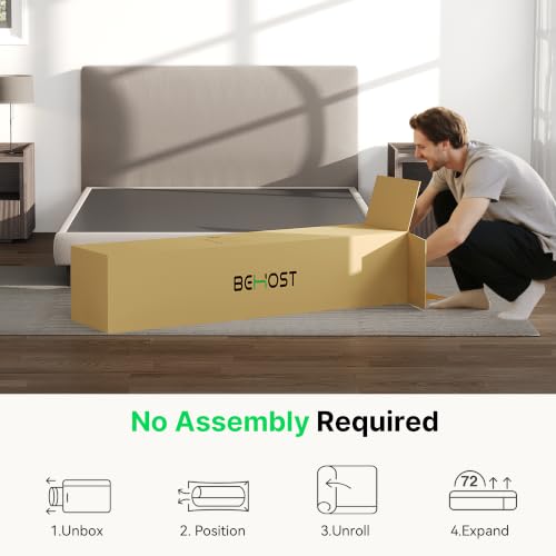Image of 8 inch Twin Mattress Cooling Memory Foam Mattresses, Medium Firm | Mattress in a Box for Pressure Relief & Cool Sleep, Fiberglass Free, CertiPUR-US Certified, White & Gray