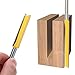 Mesee Set of 2 Pieces Extra Long Straight Router Bit Set, 1/4-Inch Shank Double Flute Straight Grooving Bits Trimming Cutter Woodworking Milling Tools with 2