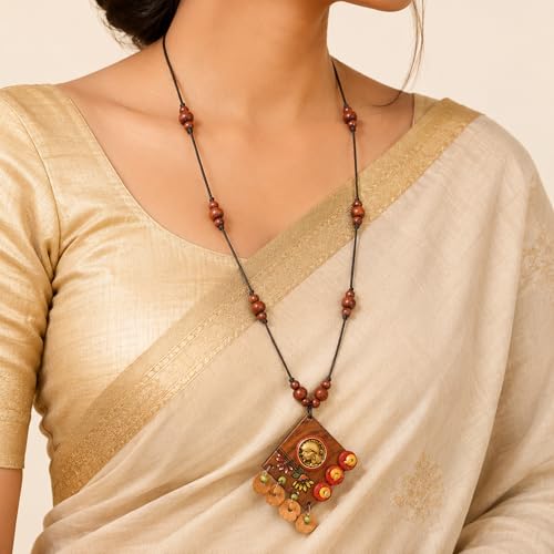 Image of AAKRITI ART CREATIONS Handcrafted Tribal Dhokra & Royal Brass Necklace Collection | Queen, Cleopatra & Heritage-Inspired Statement Jewelry | Artisan Ethnic Necklaces for Women