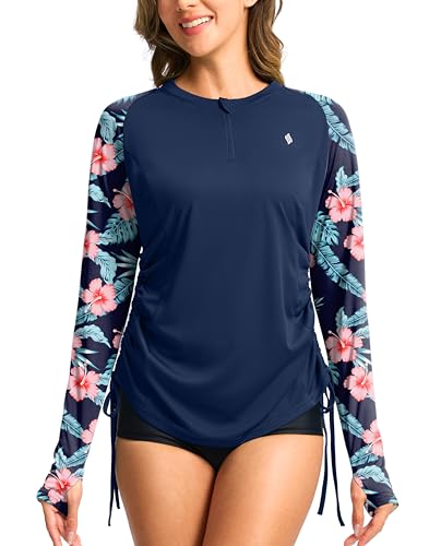 Maillot de bain à manches longues femme idéal pour le surf et activités nautiques anti-UV