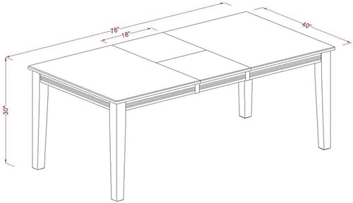 Miniatura 5 de Atlin Designs Juego de mesa de comedor de 9 piezas en suero de lechecereza