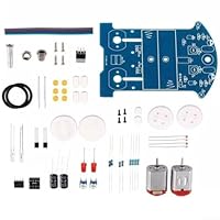 babominimer Smart Car Welding Project DIY Kit Electronic Learning Practice Soldering Set Line-Following Robot Tracking Vehicle Educational Toy For Kids Adults