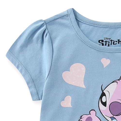 Image of Disney Lilo & Stitch Angel Girls Short Sleeve T-Shirt for Big Kids