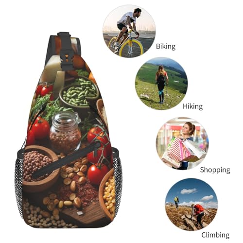 Pequeña mochila tipo bandolera para senderismo unisex miniatura 5