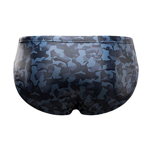 Kgke Men Swimming Briefs Sexy For Athletic Swimwear Upf50+,Printed Swim Competition Briefs (Gc,S) #TOP2
