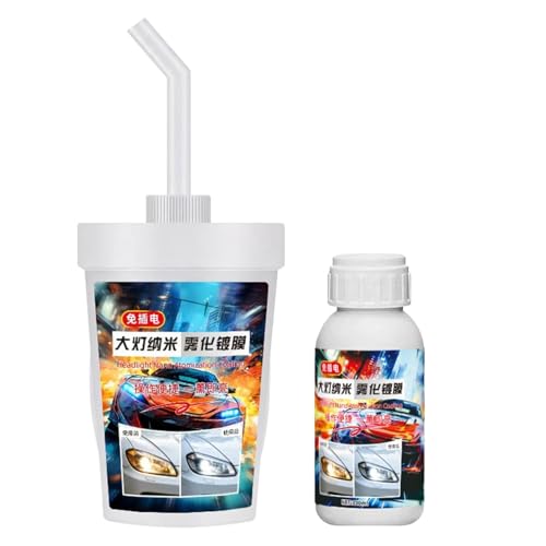 Weqizuerqi Kit De Restauración De Faros | 100 ml Agente Reparador De Detallado De Lentes,Kit Limpiador Renovador Faros,para Mantenimiento De Vehículos Estacionamiento Conducción Nocturna Cuidado