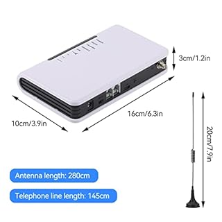 Cabina Telefono GSM, Terminale Wireless Fisso a Cablata 24 Ore di Lavoro Accessibile al Telefono Fisso/Allarme/Cabina di Registrazione con Antenna e Adattatore di Alimentazione (EU)