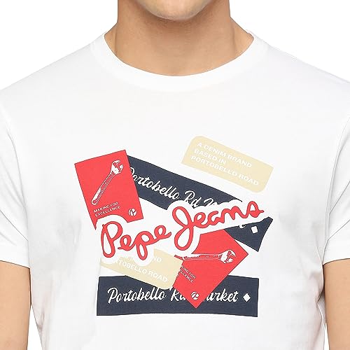 Image of Pepe Jeans Men Cotton Regular Fit T-Shirt