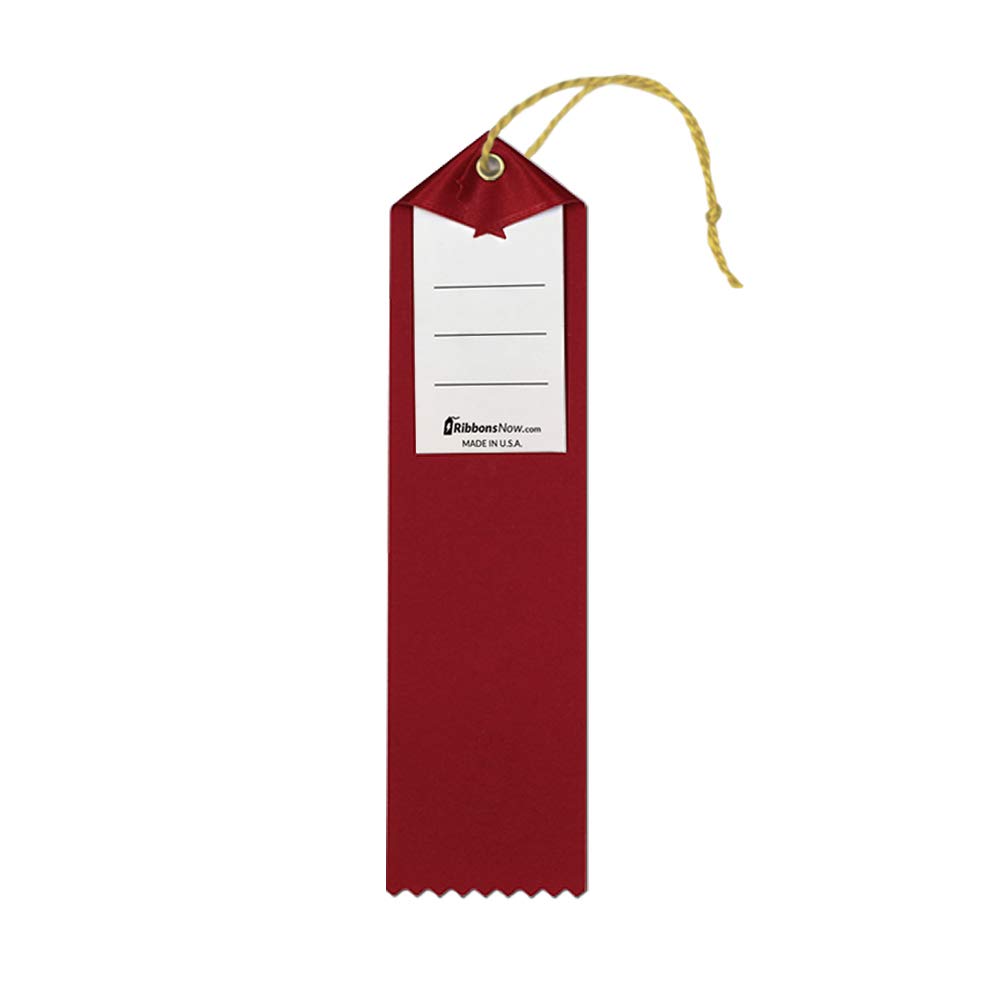 RibbonsNow A-B Honor Roll Award Ribbons - 25 Red Ribbons With Gold Printing & Cards