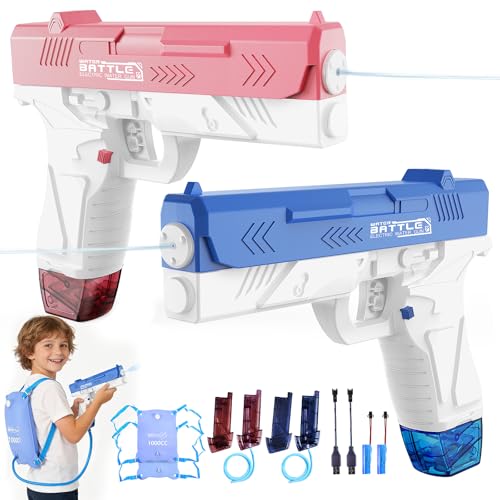 GPPNKC Electric Water Guns for Kids and Adults - Automatic Power Water Pistol with 1000ml Large &...