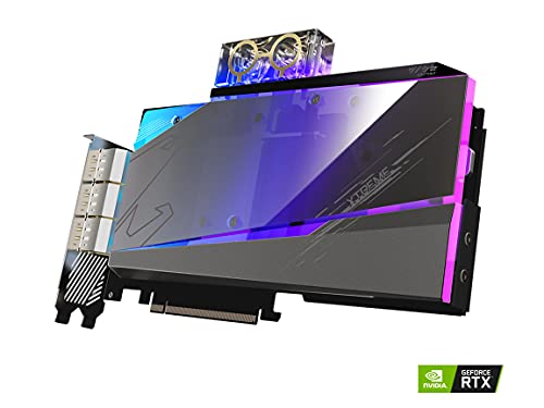 AORUS GeForce RTX 3080 Xtreme WATERFORCE WB 10G (REV 2.0) Scheda grafica, WATERFORCE Water Block Cooling System, LHR, 10GB 320-bit GDDR6X, GV-N3080AORUSX WB-10GD REV2.0 Scheda video - Scheda video - Immagine 2