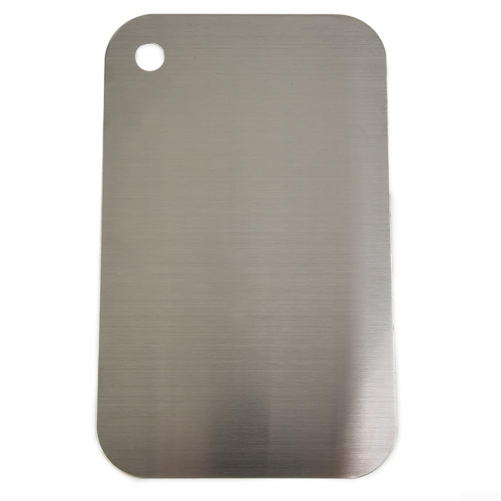 Zoegneer Tagliere in acciaio , tagliere da cucina double-face per tagliare diversi alimenti (60 x 40 cm)