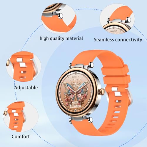 Correa de silicona para reloj TOZO S8 naranja miniatura 2