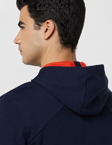 Image of Van Heusen Cotton Blend Men Sport Media Pocket Hooded Neck Hoodie - Ultra Soft, Breathable