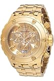 Invicta Reserve - Gold Rush 48607 Men's Watch - Waterproof - Analogue - Quartz Movement - Stainless Steel with Gold dial - 52mm