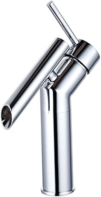 Black Chrome Bathroom faucets 1 Handle Faucet for Sink Cold Hot Mixer Bathroom Sink Faucet Unique Shape Taps,Black