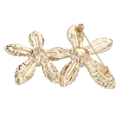 Image of Leopard Brooch Pin Jewelry Vintage Spotted Leopard Rhinestone Crystal Brooch Pin Lapel Pins Back