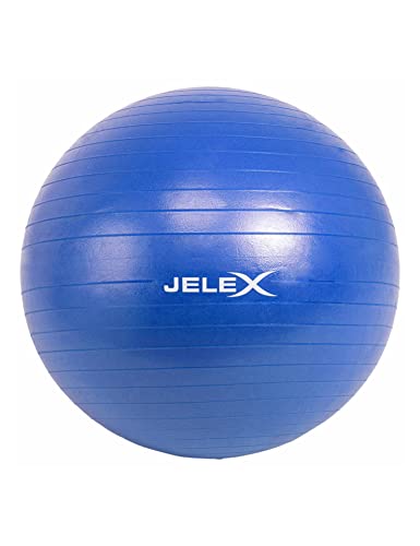JELEX Fitness Yogaball, Gymnastikball mit 65 cm Durchmesser, inkl. Luftpumpe. Für...