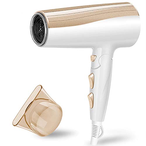 Föhn Professionell Haartrockner Ionen Technologie Fön Faltbar Haarfön 2000 Watt, Ionenpflege Mit Konzentratordüse 3 Heiz Abkühlstufe