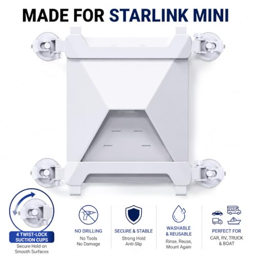 Starlink Mini Car Mount, Suction Cup Mount Holder for Window, Sunroof - image 2