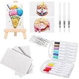 ZRW Magic Puffy Paint,Magic Foam Texture Painting,3D Drawing Mag-ic Canvas Sponge,DIY Bubble Drawing Pens Art Supplies