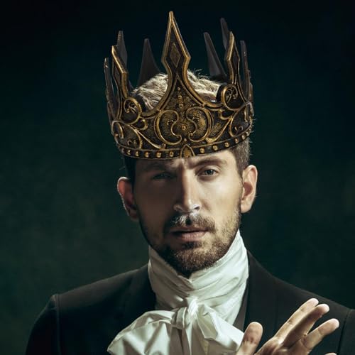 Tiara medieval hombre ligera que no pesa hecha en espuma para disfraces 6