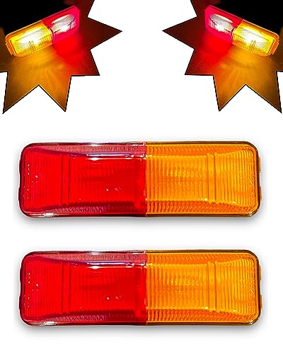 Peterson Manufacturing Trailer Light Multi-pack (2) M154A-R Incandescent Marker OEM Clearance Lights for Utility, RV, Camper, Cargo, Horse, Boat Trailer Lights
