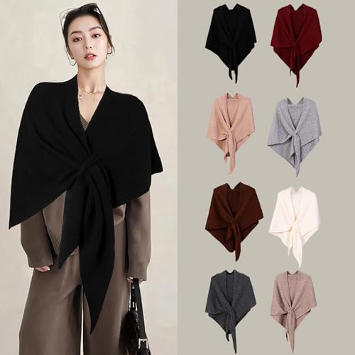 Pashmina Shawl Wraps for Women,Cashmere Cardigans Lurex Sand Poncho,Knitted Wool Shawls and Wraps Cape Shoulder Sweater Scarf2