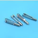 12 pezzi in metallo M2 per forcella filettata M3 sterzo collegamento asta terminale cravatta compatibile con RC ala fissa aerei asta in carbonio filo di trazione in acciaio (M2)