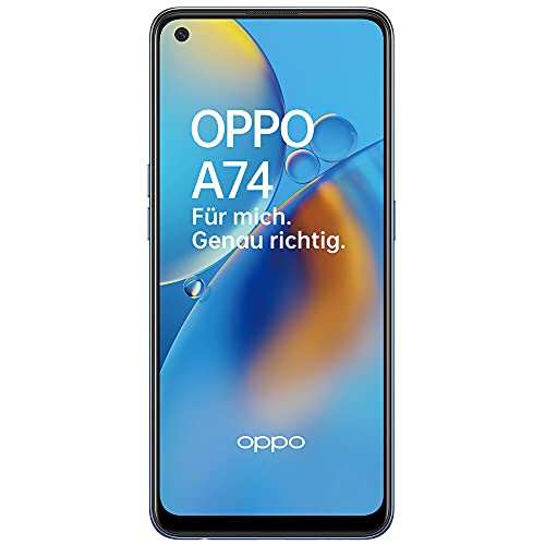 Oppo A74 Dual-SIM 128GB ROM + 6GB RAM (GSM Only | No CDMA) Factory Unlocked 4G/LTE Smartphone (Midnight Blue) - International Version