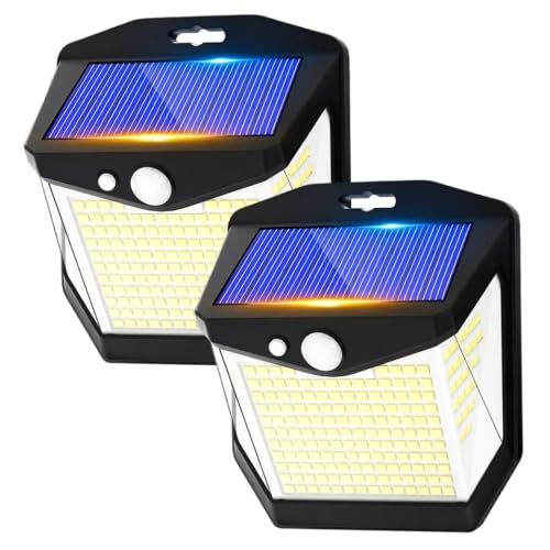 Evita zonas oscuras con luces solares para exteriores con sensor de movimiento impermeables