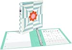 Avery 3 Ring Binder, 1 Inch Round Rings, Retro Collection, Flower Power (26802)