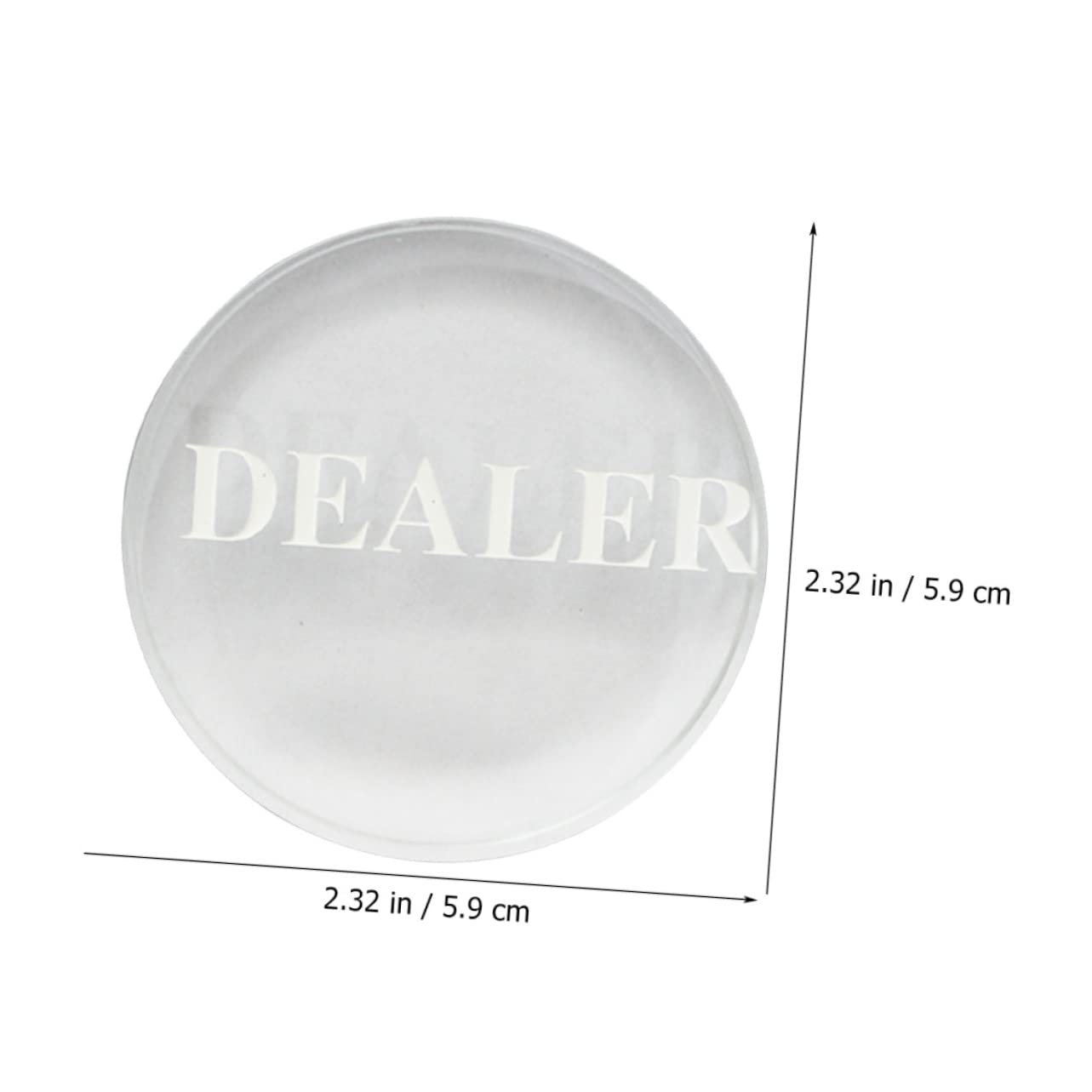 TOYANDONA 4piezas Botón De Póker Resistente y Transparente Accesorio Profesional para Póker para Jugadores Casual y Competitivos