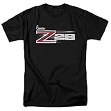 Z-28 Camaro Chevy Vintage Car Logo T Shirt & Stickers (Large) Black
