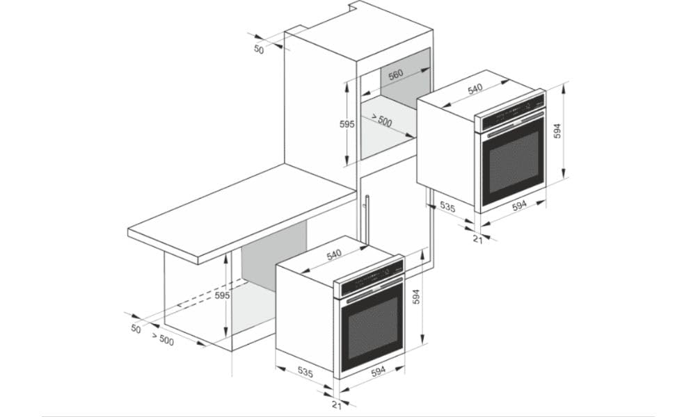 Kaiser EG 6374 Sp Luxury built-in gas oven, 60 cm, self