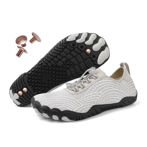 Image of Grounding Shoes with Copper, Barefoot Shoes Women Men, Wide Toe Box Hiking Barefoot Womens, Non-Slip Comfortable Breathable Water Shoes for Walking Running