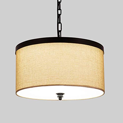 Chandelier rond lin fer MMRTDJDR suspension luminaire LED
