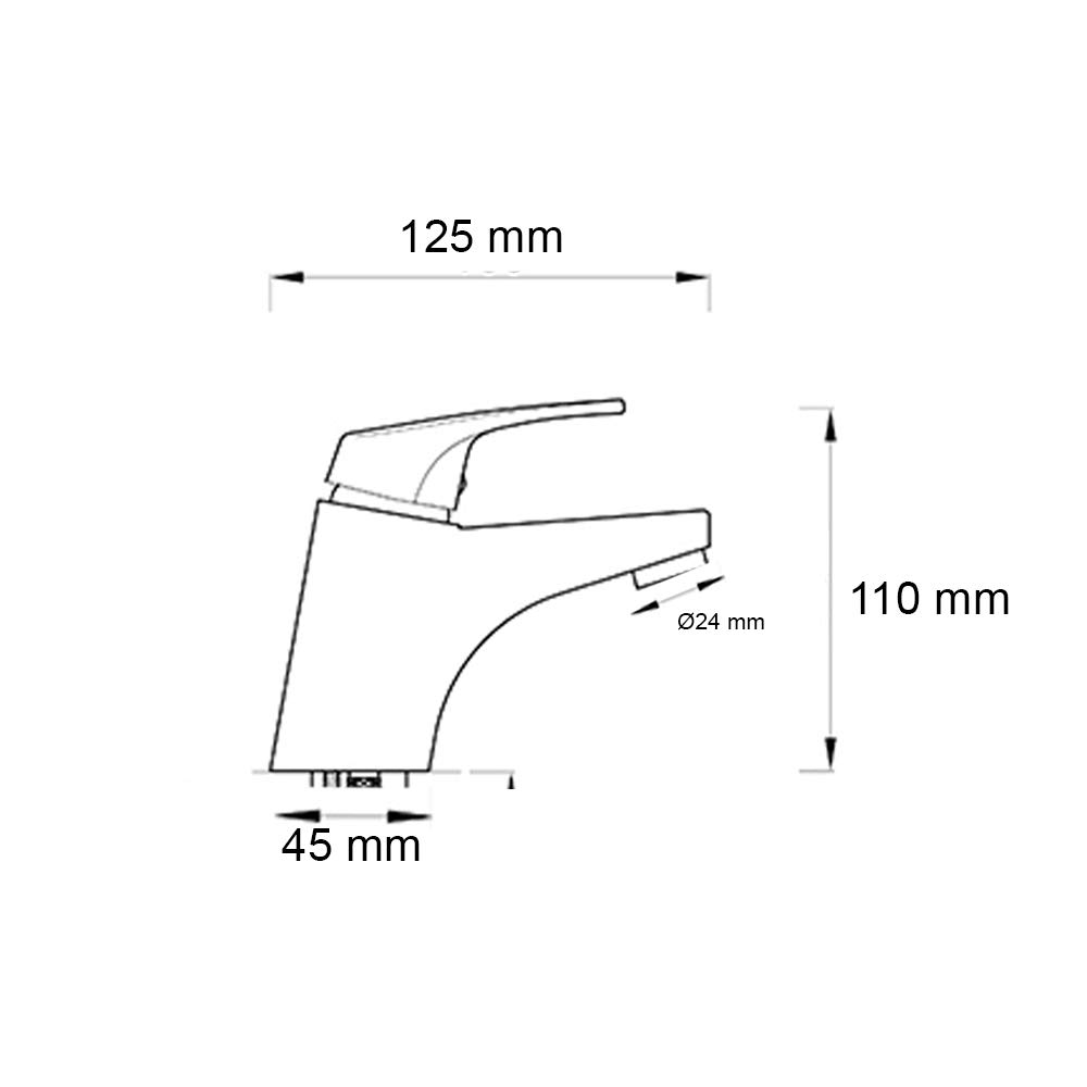 Miscelatore Rubinetto Bidet Cromato + Miscelatore Rubinetto Lavabo Cromato Rubinetteria Bagno Casa