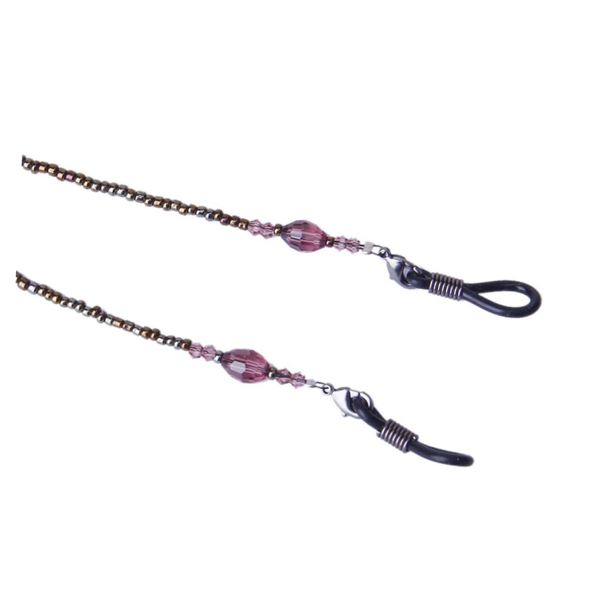 LIFKOME Lot De 2 Chaînes De Lunettes Élégantes Style Avec Perles Réglables En Métal Largeur Du Cordon 2 Mm 70 Cm Bijoux Tendance Pour Femmes