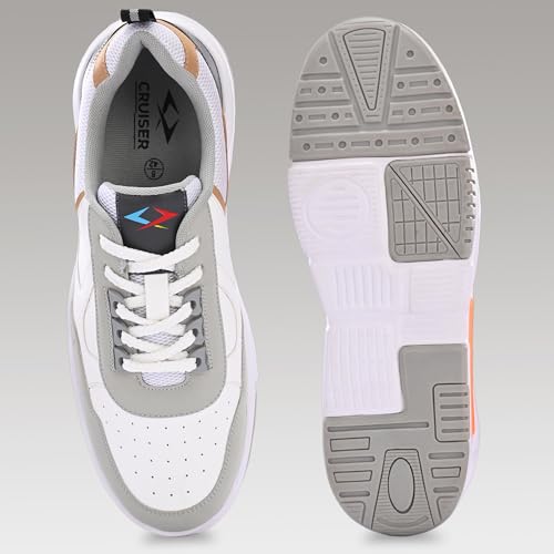 Image of Cruiser Mens Sneaker | Comfort & Style with Soft Cushioned Insole |Stylish Casual Sneakers for Men | Trendy Lace-Up Design for Casual Outfits (2602)