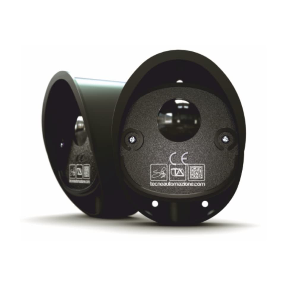 Paire de photocellules encastrées Ovale infrarouge, 12/24V AC/DC, IP44, plage de 100 mètres - Tecno Automation FTCCX5T
