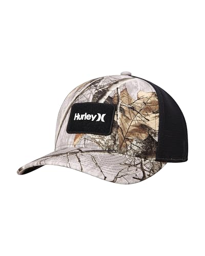 Image of Hurley Mens Trucker Hat - Flexible Quick Dry Fairway Mesh Trucker Hat for Men with Snapback Closure - Classic Mens Caps