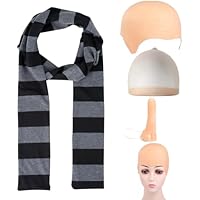 SSKHE 4 accesorios para adultos, gorra calva, juego de