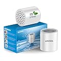 ADOVEL Universal Shower Filter Replacement Cartridge, 15 stage, High Output, With Effective KDF, Vitamin C, Removing Chlorine, Heavy Metals, Sulfur Odor, Pack of 2 - A