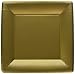 Entertaining with Caspari Solid Gold Square Dinner Plates, 8-Pack