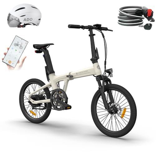 Ado Air20s Bicicleta Eléctrica Plegable, Ebike Ligera 17.5kg, Transmisión Por Correa, Tres Modos De Velocidad, Sensor De Par, 36v 9.6ah Batería Alcance De 70-100 Km Versión Amortiguadora Blanco-2 Ado Air20s Bicicleta Eléctrica Plegable, Ebike Ligera 17.5kg, Transmisión Por Correa, Tres Modos De Velocidad, Sensor De Par, 36v 9.6ah Batería Alcance De 70-100 Km Versión Amortiguadora Blanco-2