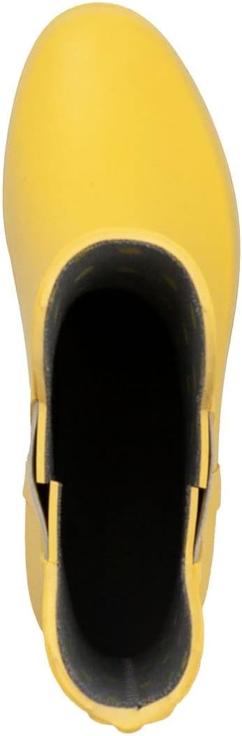 LONDON FOG Women's Piccadilly Rain Boot 8 Yellow